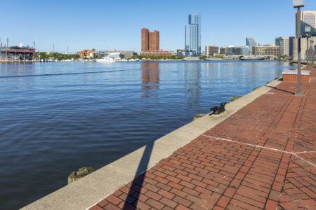 414 Light Street is a 44-story luxury high-rise apartment building in Baltimore's Inner Harbor district.