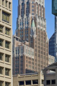10 Light Street, a landmark office building, was converted to apartments. Formerly Bank of America Building, Baltimore Trust Company Building.