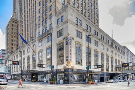 Carew Tower and the Netherland Plaza Hotel complex were developed by John J Emery in 1929-1932.