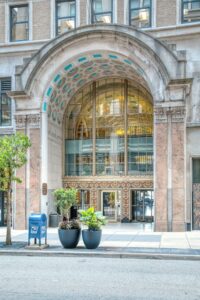 Cincinnati's Dixie Terminal, built in 1921 and designed by Frederick W Garber, originally housed a streetcar terminal, and later a bus terminal, plus rail ticket offices and a stock exchange.