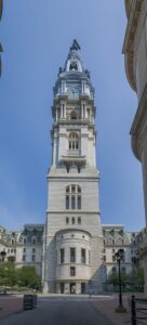 Philadelphia City Hall is at the geographic center of Philadelphia, and until 1986 was the city's tallest structure by "gentlemen's agreement."