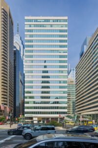Philadelphia City Hall is at the geographic center of Philadelphia, and until 1986 was the city's tallest structure by "gentlemen's agreement."