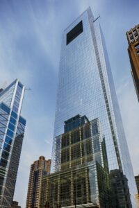 Comcast Center was Philadelphia's tallest building from 2008 until "supertall" Comcast Technology Center was completed a block west in 2018.