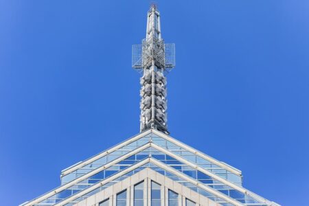1650 Market Street, aka One Liberty Place, is often called "Philadelphia's Chrysler Building" for its graceful spire. The skyscraper was first to break the “gentlemen’s agreement” limiting heights to the height of City Hall’s statue of William Penn.