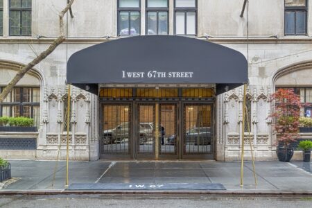 1 West 67th Street, Hotel des Artistes, anchors a whole block of artist studio residences.