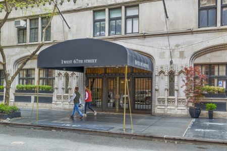 1 West 67th Street, Hotel des Artistes, anchors a whole block of artist studio residences.