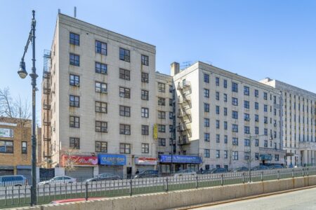 888 Grand Concourse, an Art Deco design by Emery Roth & Sons, is part of The Bronx's Grand Concourse Historic District.