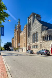 Altria Theater, originally built by Shriners as Acca Temple Shrine in 1927 in Moorish Revival style.