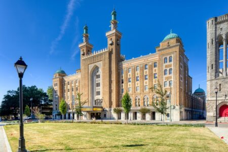 Altria Theater, originally built by Shriners as Acca Temple Shrine in 1927 in Moorish Revival style.
