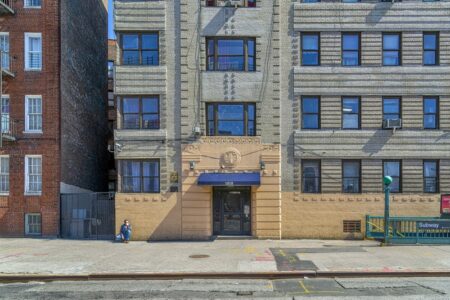 1212 Grand Concourse, an Art Deco apartment building, was erected in 1937 to plans by Horace Ginsbern. It is the northernmost structure of the Grand Concourse Historic District.