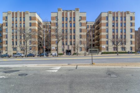 1500 Grand Concourse, one of many Jacob M. Felson-designed Art Deco apartment buildings in the Bronx, was built in 1935.