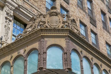 225 Central Park West, Alden, was designed by Emery Roth in neo-Renaissance style, and erected in 1926.