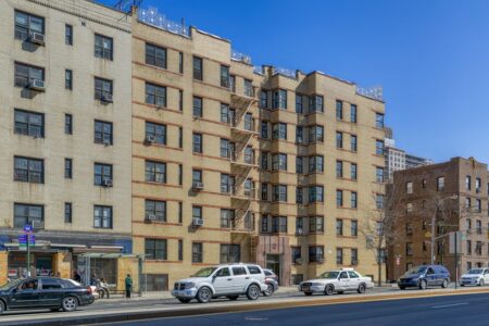 860 Grand Concourse, designed by Charles Kremborg, is an Art Deco landmark of the Grand Concourse Historic District.