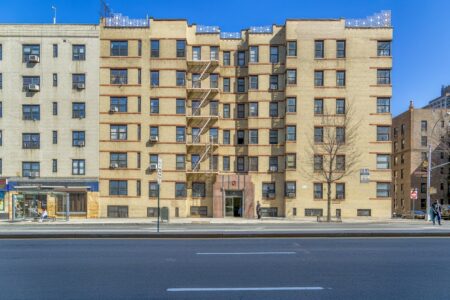 860 Grand Concourse, designed by Charles Kremborg, is an Art Deco landmark of the Grand Concourse Historic District.