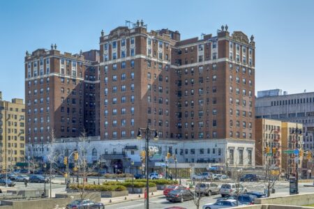 900 Grand Concourse, Concourse Plaza, was designed as a hotel by Maynicke & Franke. It is now apartments in the Grand Concourse Historic District.