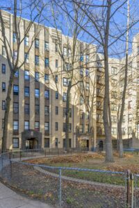 Noonan Plaza Apartments, designed by Horace Ginsbern and Marvin Fine, are Art Deco landmarks in the Highbridge section of The Bronx.