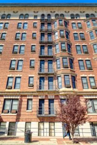 Chesterfield Apartments, built in 1903 as luxury residences – and Richmond’s first high-rise apartment building – is now occupied mostly by VCU students.