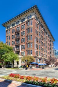 Chesterfield Apartments, built in 1903 as luxury residences – and Richmond’s first high-rise apartment building – is now occupied mostly by VCU students.