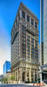 First National Bank Building, now First National Apartments, Richmond's first high-rise, built in 1913.