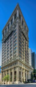 First National Bank Building, now First National Apartments, Richmond's first high-rise, built in 1913.