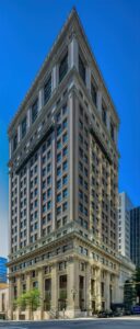 First National Bank Building, now First National Apartments, Richmond's first high-rise, built in 1913.